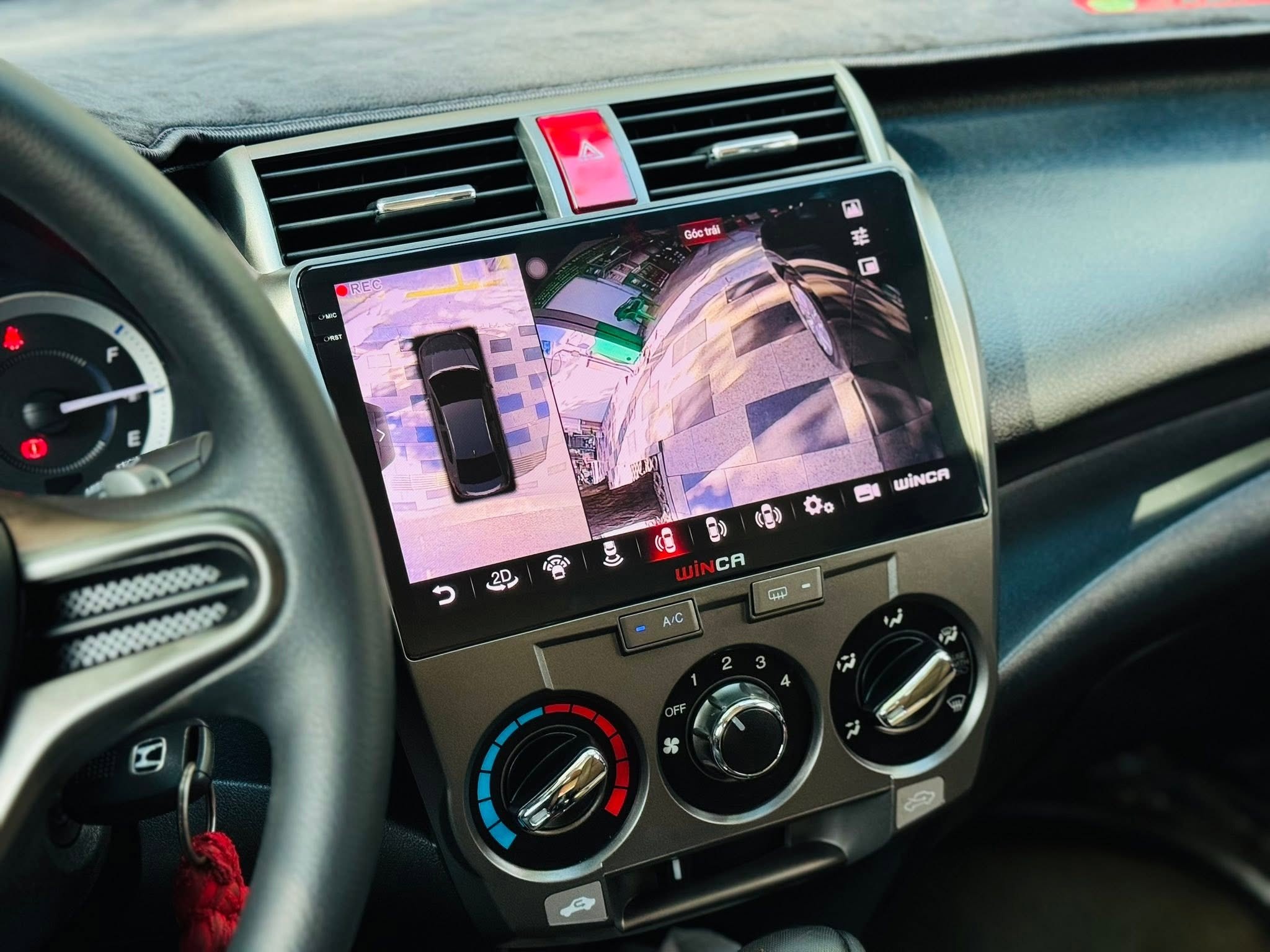 Camera 360 độ hiển thị toàn cảnh quanh Honda City